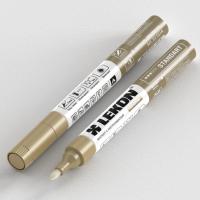 Маркер LEKON Standart с нитроэмалью 4 мм цвет золото