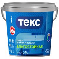 Краска ВД ПРОФИ влагостойкая супербелая 0,9 л/1,33 кг (Текс) Краска ВД ПРОФИ влагостойкая супербелая 0,9 л/1,33 кг (Текс)