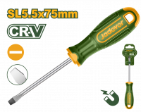 Отвертка шлицевая SL5.5 75мм Cr-V JADEVER