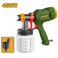 Краскопульт 450Вт,0.8л,0,1-0,2 бар,500мл/мин,100din JADEVER