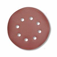 Круг абразивный на велюровой основе зерно 150, d 125, 8 отверстий (5шт) "TOOLBERG"