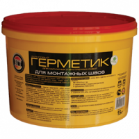 Герметик акриловый (мастика) для наружных и внутренних работ для монтажного шва VGT белый 15кг