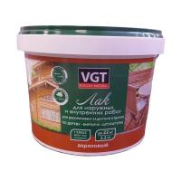 Лак акриловый VGT глянцевый для наружных и внутренних работ 2,2кг (неморозостойкий)