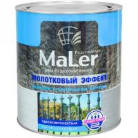 Эмаль декоративная РАДУГАМАЛЕР с молотковым эффектом черная 0,8л