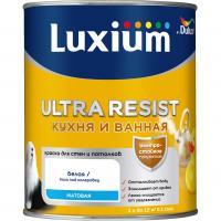 Краска для кухни и ванной ВД Luxium Ultra Resist база BW полуматовая 1 л