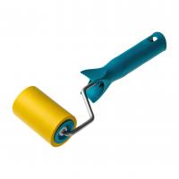 Валик для прикатки обоев резиновый 80 мм Эксперт, бюгель d 6 мм Акор