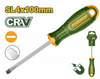 Отвертка шлицевая SL4 100мм Cr-V JADEVER