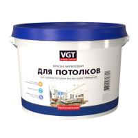 Краска VGT ВД-АК-2180 для потолков белоснежная 15кг Краска VGT ВД-АК-2180 для потолков белоснежная 15кг