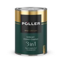 Грунт-эмаль по ржавчине 3 в 1 Poller A.R.T. чистый оранжевый RAL2004 0,8л