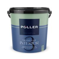 Краска Poller A.R.T. латексная глубокоматовая для обоев и стен 3 База А белая 9л