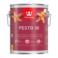 Эмаль алкидная TIKKIVALA Pesto 30 универсальная полуматовая база С 2,7л