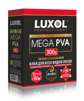Клей обойный «LUXOL MEGA PVA» (Professional) 300 г, коробка