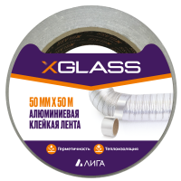 Лента алюминевая клейкая 50мм х 50м XGLASS