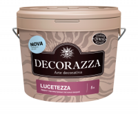 Декоративное покрытие DECORAZZA Lucetezza Nova LCN001 база Argento 5л с эффектом песчаных вихрей