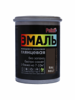 Эмаль акриловая Palizh глянцевая шоколадно-коричневая RAL8017 1кг