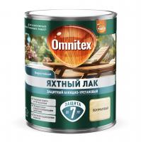 Лак яхтный алкидно-уретановый Omnitex 0,75л полуматовый