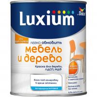 Краска для мебели и дерева Luxium база BC матовая 0,75л