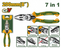 Плоскогубцы многофункциональные 200мм 7в1 JADEVER