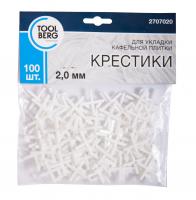 Крестики для плитки 2,0 мм (100шт) "TOOLBERG" Крестики для плитки 2,0 мм (100шт) "TOOLBERG"