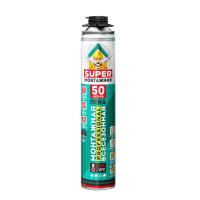 Пена профессиональная SUPER МОНТАЖНИК 50 монтажная всесезонная 600г