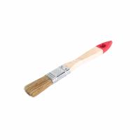 Кисть плоская Классик-Стандарт 20мм натуральная светлая щетина, деревянная ручка TOOLBERG