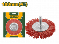 Щетка-крацовка для дрели 100мм плоская полимерно-абразивная JADEVER
