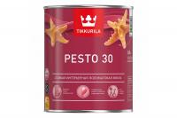 Эмаль алкидная TIKKIVALA Pesto 30 универсальная полуматовая база С 0,9л