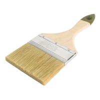Кисть плоская Микс-Стандарт 100мм смешанная щетина, деревянная ручка TOOLBERG