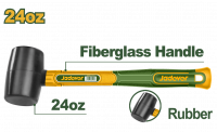 Киянка резиновая 660гр черная с фибергласовой ручкой JADEVER