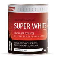 Краска PARADE SUPER WHITE E1 для потолков 0,9л Краска PARADE SUPER WHITE E1 для потолков 0,9л