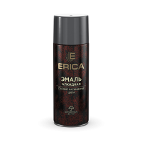 Аэрозольная эмаль алкидная Erica темно-серая 520мл