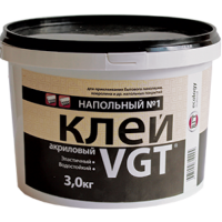 Клей напольный №1 VGT Эконом для бытового линолеума и ковролина 3кг