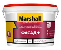 Краска фасадная Marshall Фасад+ база BW 9л