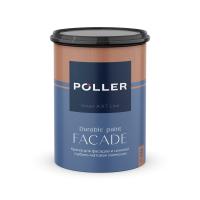 Краска Poller A.R.T. латексная глубокоматовая для фасадов и цоколей База А белая 0,9л