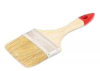 Кисть флейцевая Колор Эксперт лакированная ручка 100мм, толщина 11мм, натуральная щетина