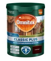 Пропитка-антисептик быстросохнущая Omnitex Classic Plus 3 в 1 палисандр 0,9л