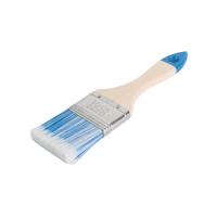 Кисть плоская Лазурит-Стандарт 50мм искусственная щетина, деревянная ручка TOOLBERG