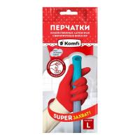 Перчатки латексные хозяйственные СВЕРХПРОЧНЫЕ Биколор (белый+красный) L Перчатки латексные хозяйственные СВЕРХПРОЧНЫЕ Биколор (белый+красный) L