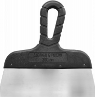 Шпатель с черной ручкой нержавеющая сталь 350мм DECOR