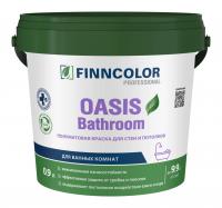 Краска FINNCOLOR OASIS BATHROOM база С для влажных помещений полуматовая 0,9 л