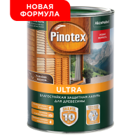 Лазурь влагостойкая PINOTEX-ULTRA красное дерево 1л