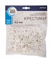 Крестики для плитки 4,0 мм (100шт) "TOOLBERG" Крестики для плитки 4,0 мм (100шт) "TOOLBERG"