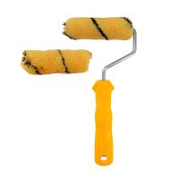 Валик 10 см в сборе+ролик полиэстер, тигр, d6мм (13/100/15мм) KORVUS