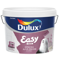 Краска ВД Dulux Easy матовая база BC 9 л для стен и обоев Краска ВД Dulux Easy матовая база BC 9 л для стен и обоев