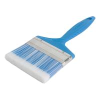 Кисть плоская Лазурит-Стандарт 100мм пластиковая ручка, искусственная щетина TOOLBERG