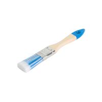 Кисть плоская Лазурит-Стандарт 25мм деревянная ручка, искусственная щетина TOOLBERG