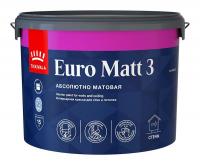 Краска TIKKIVALA Euro Matt 3 интерьерная глубокоматовая база А 9л