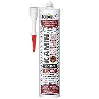 Герметик силикатный термостойкий KIM TEC KAMIN 1500C черный 280мл