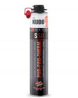 Утеплитель напыляемый KUDO PUR-PRO-THERM S5.0 профессиональный бесшовный высокой плотности 1000мл