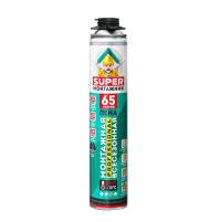Пена профессиональная SUPER МОНТАЖНИК 65 монтажная всесезонная 780г